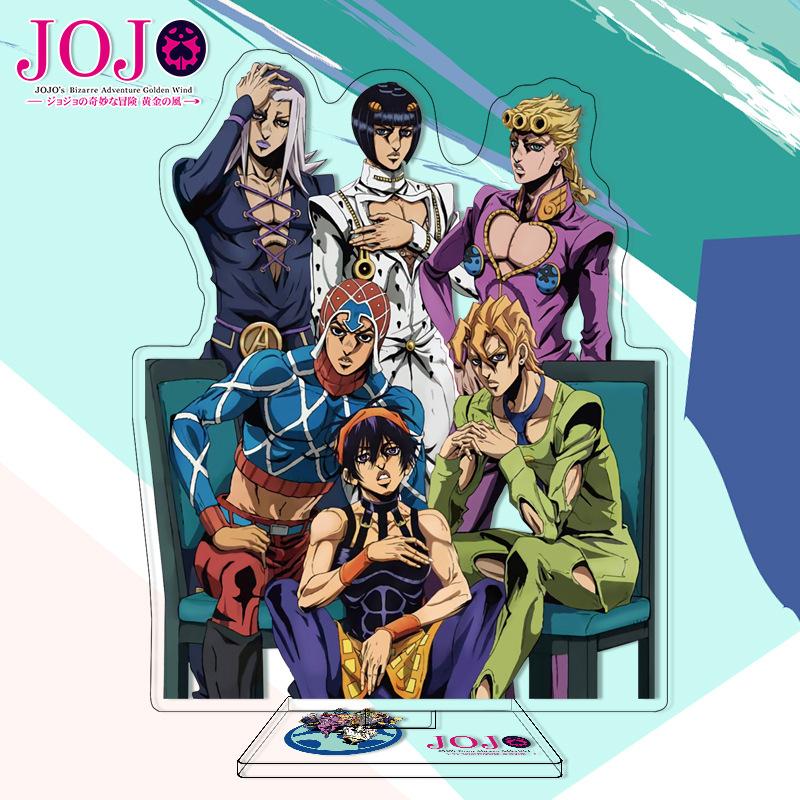 JOJO s Bizarre Adventure Golden Wind Anime Acrylic Standee Character Display Figurine Dropshipping Anime Merchandise