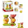 Yellow Duck Bath Toy Set with Water Spray & Suction Spinner