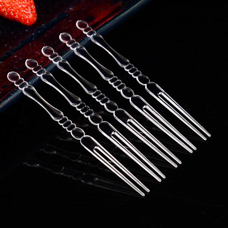 Individually Wrapped Disposable Plastic Fruit Forks