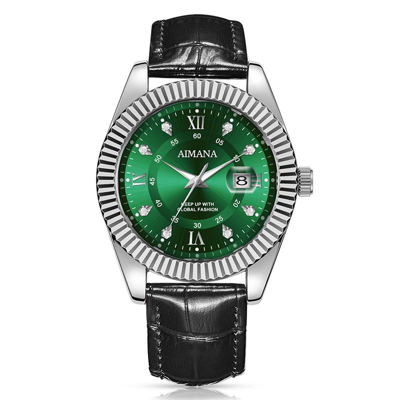 High Quality Leather Band Quartz Watch for Businessman - Stylish Timepiece for Professional Settings