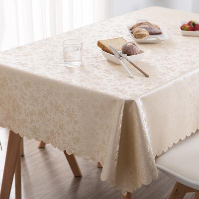 Wasserdichte Anti-Öl-bedruckte rechteckige Anti-Burns-PVC-Tischdecke für Küche und Zuhause