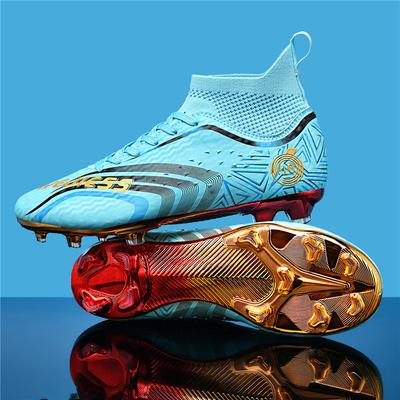 Schuhe Fußballschuhe Herren Kinder High Top Erwachsene AG Spikes Rasen Plattiert Local Tyrant Gold Sohle Wettkampf Trainingsschuhe Männer