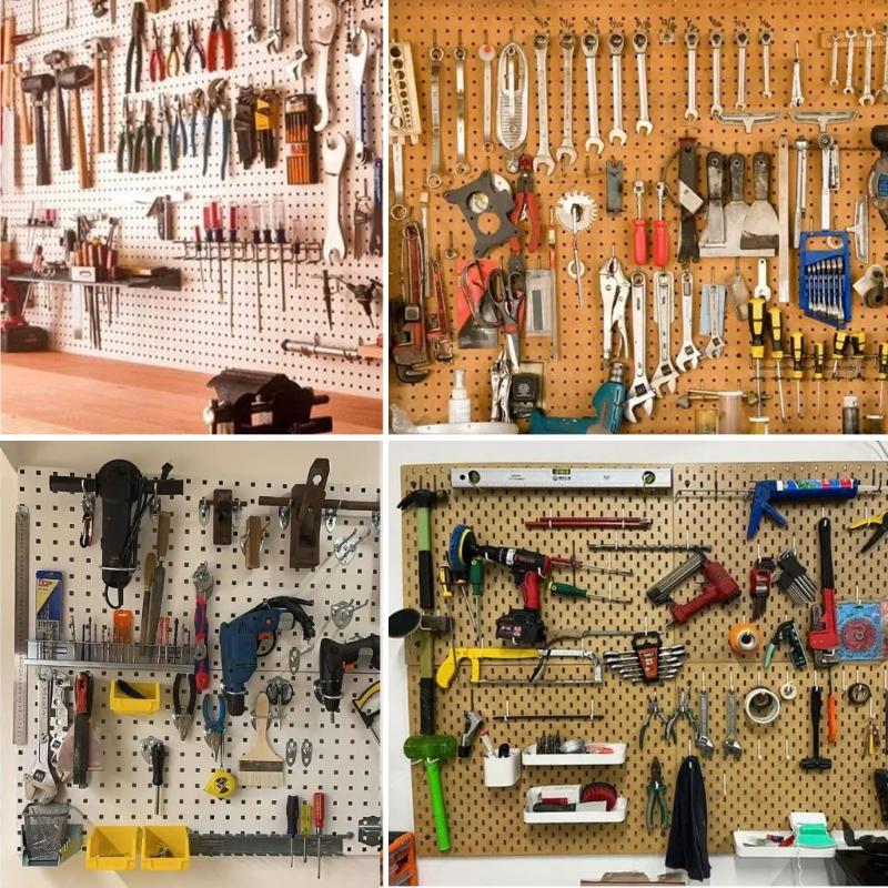 Multipurpose 114pcs Pegboard Hook Collection with Bins Accessory for Streamlineds Storage In Kitchen and Workspaces