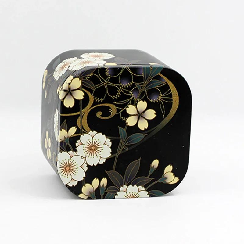 Creative Tinplate Candy Storage Box Square Personalized Small Object Sorting Box Suitable for Coffee Candy Tea Etc 791₽