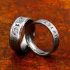 Steel Warrior Japanese Korean Fashion Simple Viking Amulet Ring Men Titanium Steel Band