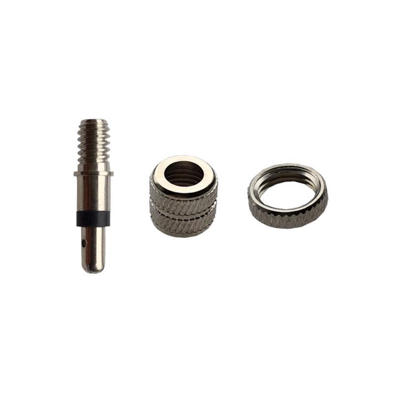 German-style Bicycle Valve Core Set - 16-Piece Copper Valve Stems
