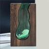 AB34-Flower Arrangement Bottle Modern Hydroponic Flower Holder Exquisite Wooden Glass Vase Transparent Flower Pot For Homestay