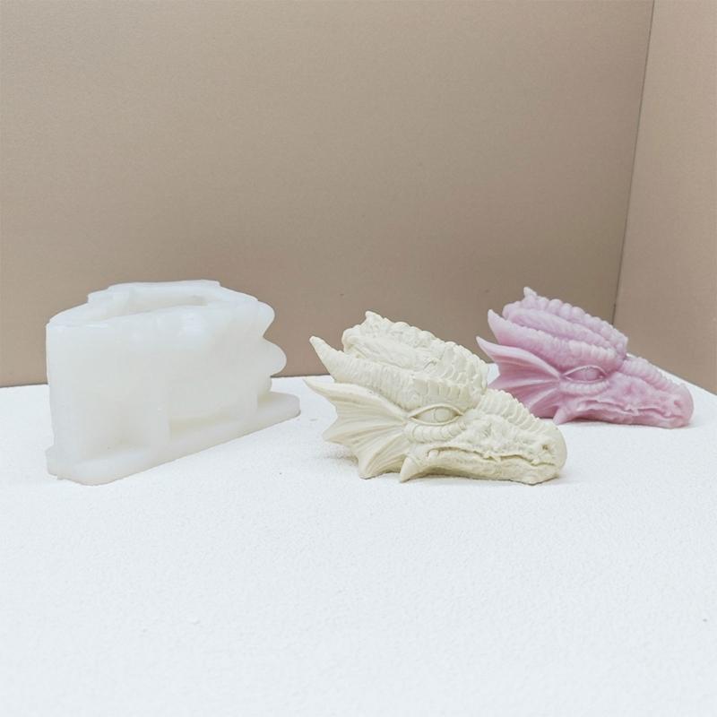 Silicone Molds 3D Dragon Candle Molds Casting Molds Soap Baking Molds Craft Supplies Plaster Molds for Candle Making