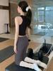 Chic Women's Yoga Tank Top with Built-in Bra - Ideal for Pilates and Fitness Workouts