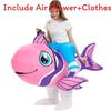 Unicorn Giraffe Koala Pig Tropical Fish Cosplay Inflatable Suit Halloween Easter