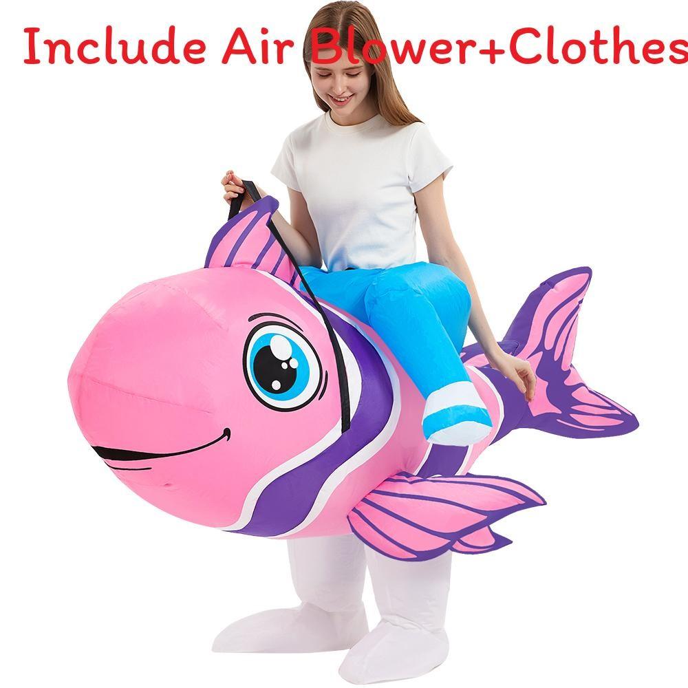 Koala Unicorn Giraffe Pig Tropical Fish Cosplay Inflatable Suit Halloween Easter