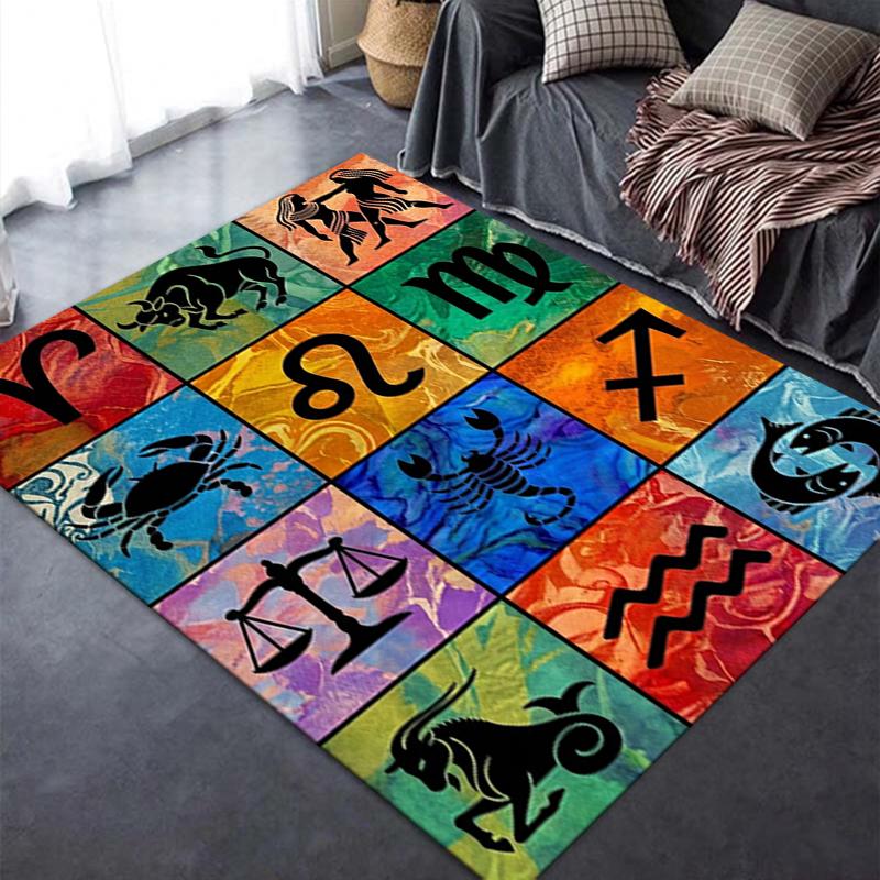 2025 New constellations Carpet Rug for Living Room Bedroom Home Sofa Decoration,Kids play Non-slip Floor Mat147