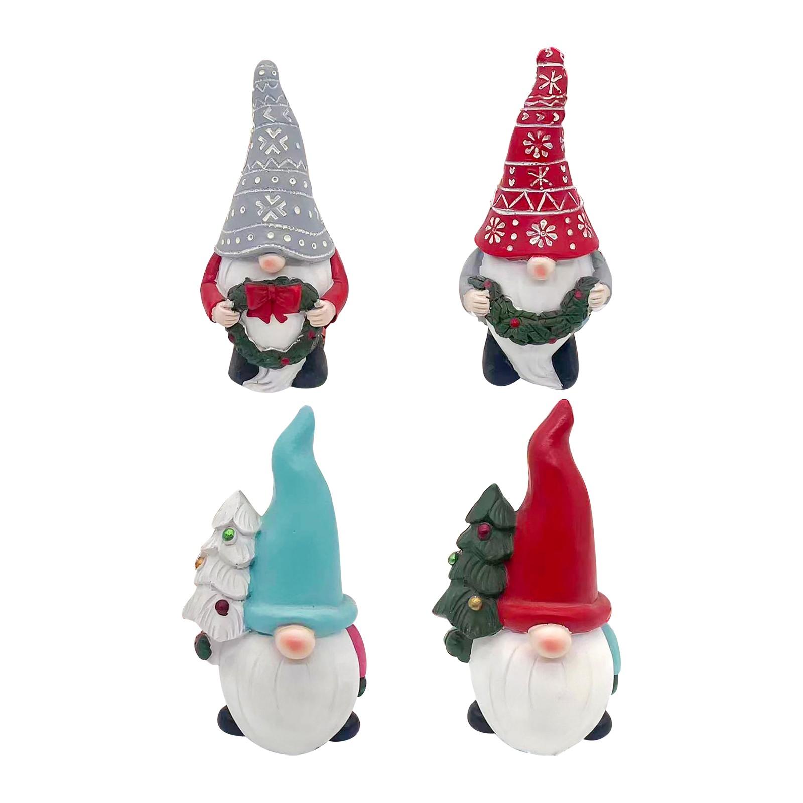 

Рождественские украшения Миниатюрные фигурки Клауса Гномы Смоляные украшения Зимние рождественские украшения для вечеринок Поделки Подарки One Size