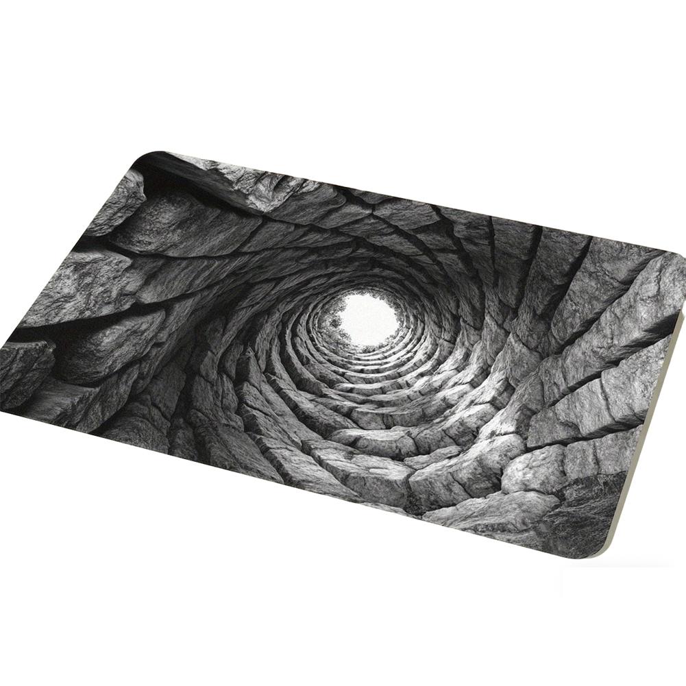 

3D Visual Illusion Door Mat High Quality Polyester Realistic Broken Wood Grain Anti Slip Floor Mat Indoor Outdoor Car Home Decor