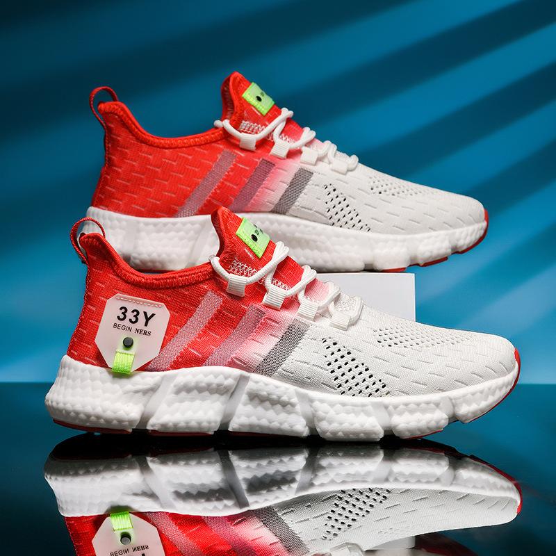 Sneakers, summer shoes, running shoes, fly weave, breathable running shoes, lightweight mesh casual shoes