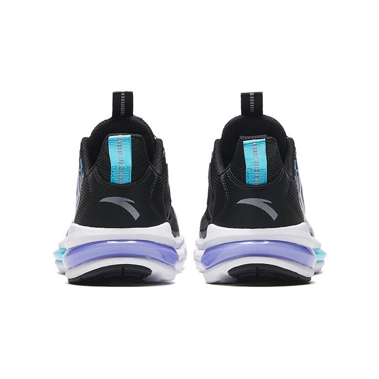 Anta Kids Lingyun Comfortable Sports Non-Slip Wear-Resistant Low-Top Running Shoes Kids Running Shoes Black Blue Purple 312325551H-3