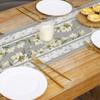 Flax Printed Table Flag Plant Flowers Sub-home Decorative Table Cloth Porch Cabinet Tea Table Cloth