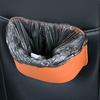 Car Seat Back-Mounted Organizer Storage Box, Non-Destructive Installation Waterproof Leather Texture Multi-Functional Trash Can Door Side Storage for