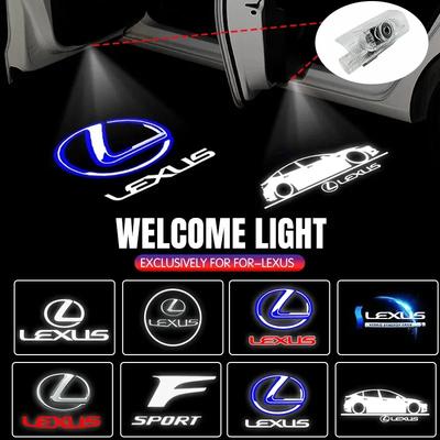 2 LED Logoemblém na dveře auta Styling Pro LS600hL GX470 GX460 GX400 LX470 LX570 RX270 RX300 RX450h RX350h HYBRID NX300 IS200