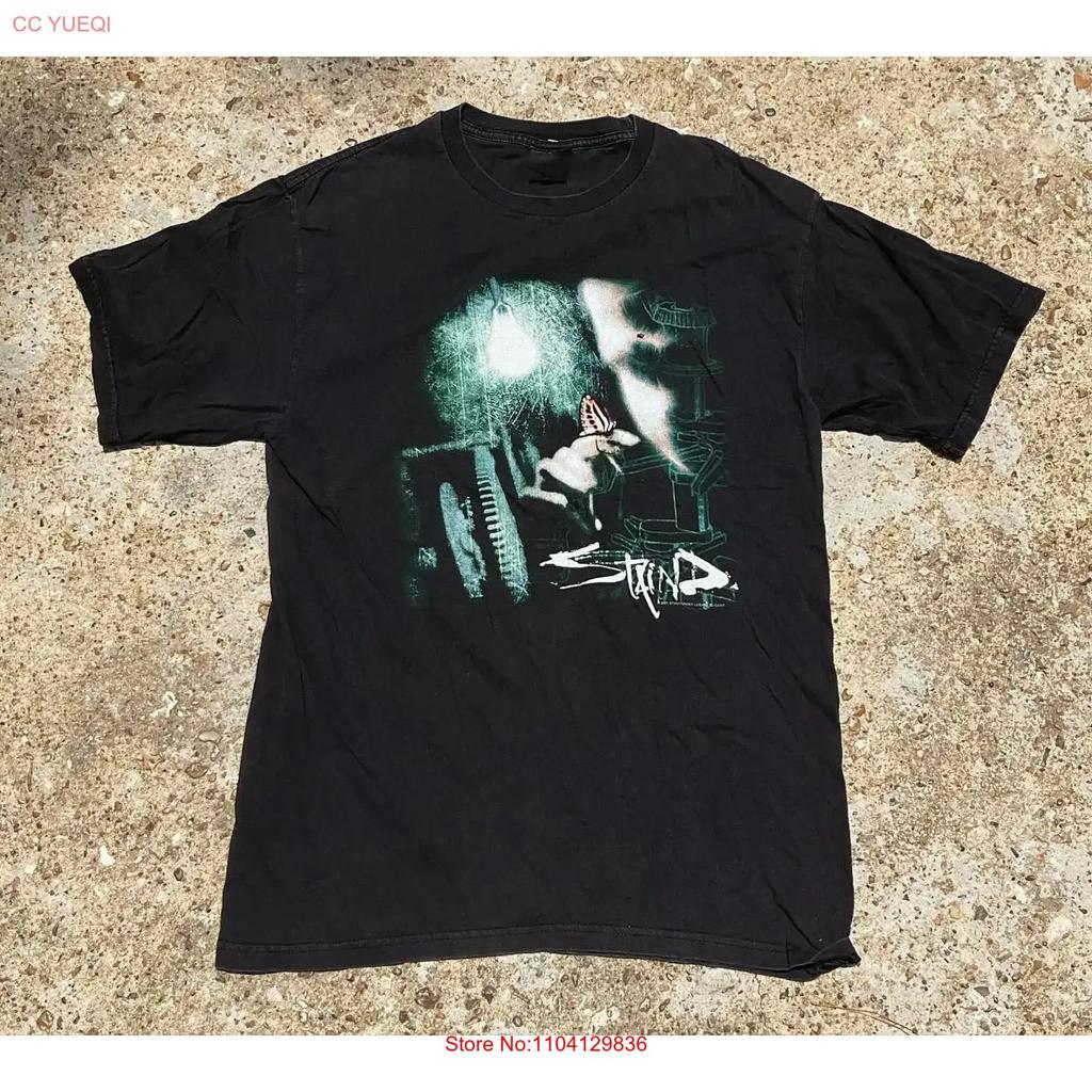 2001 Staind Break The Cycle Concert Tour Promo T Shirt Size S 5xl Reprint Vintage Slightly Soft Fashion Casual