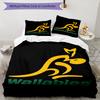 3pcs Wallabies Bedding Set Duvet Cover Closure Includes 1 Duvet Cover & 2 Pillowcases, Soft and Comfortable for All Seasons.