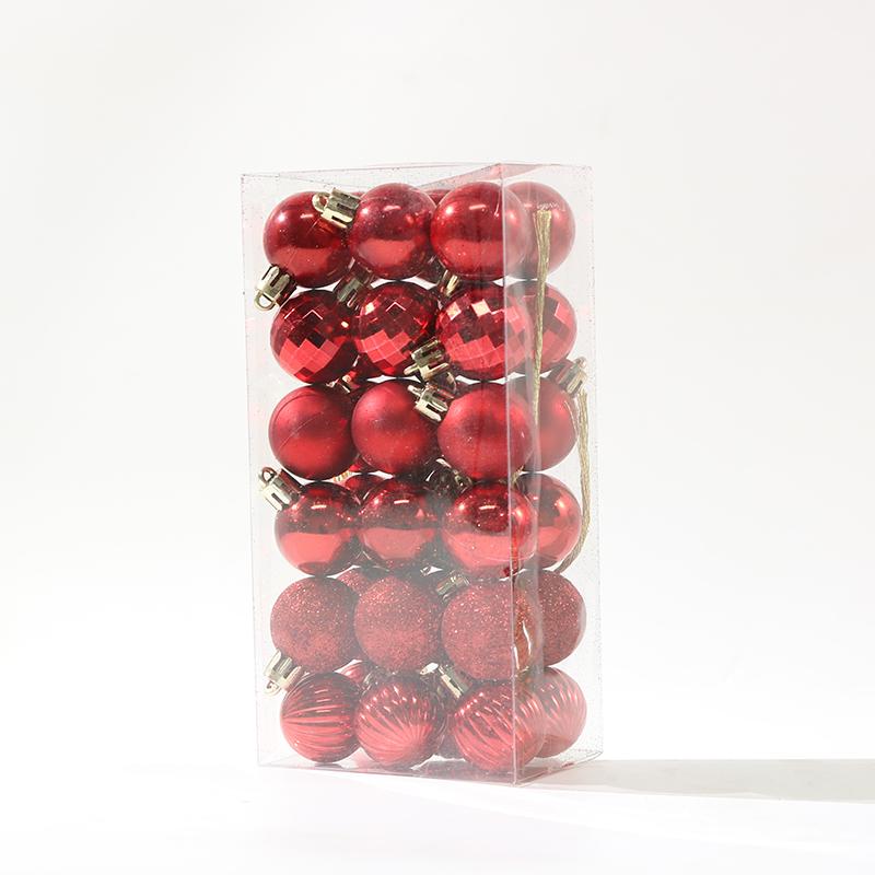 1 Box Weihnachtskugeln Christbaumschmuck Kugel Weihnachten Hängende Baumanhänger Heimpartydeko 2025 Neujahrsgeschenk Noel Navidad