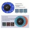 2-inch Torque Sanding Disc Set, 388-Piece Twist Lock Spiral Pads for Rust and Paint Removal