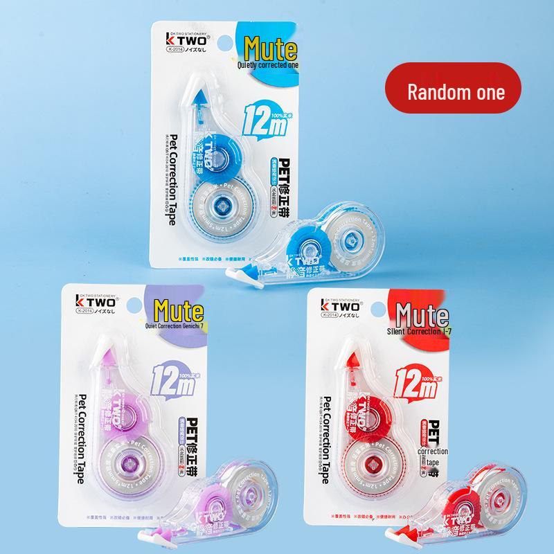 Silent 72m Correction Tape Value Pack for Students - Large Capacity White-out Tape