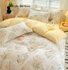 INS Double-sided Availability Pink Blue Cute Cat And Rabbit Bedding Set Duvet Cover Sheets With Pillowcases Full Size Bedroom