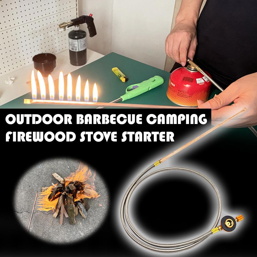 Hand-held Outdoor Barbecue Charcoal Fire Igniter Spray Gun Camping Firewood Firewood Stove Igniter Fire Gun Fires Starter