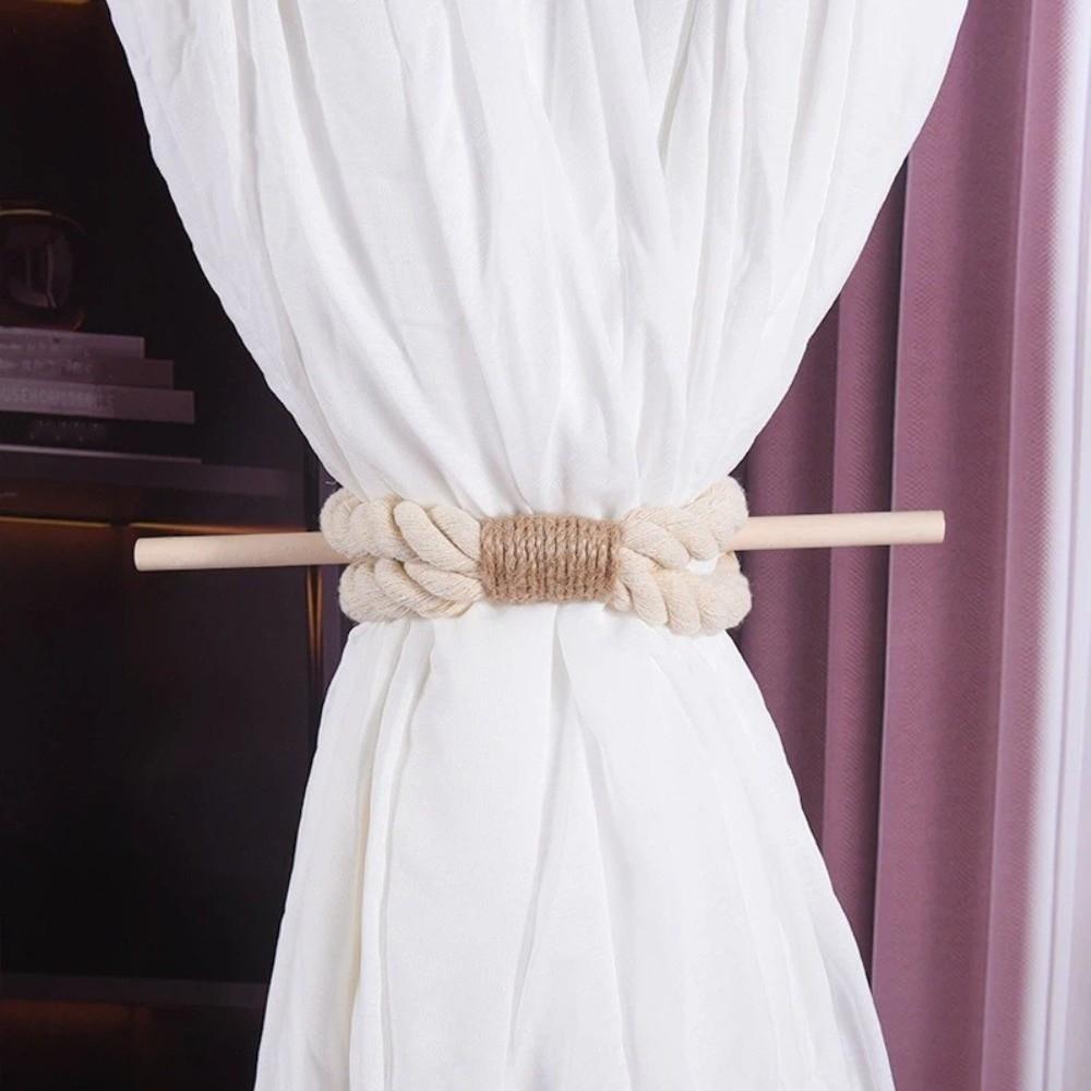 Handmade Curtain Tiebacks Simple Curtain Buckle Durable Curtain Binding Rope  Home Decoration