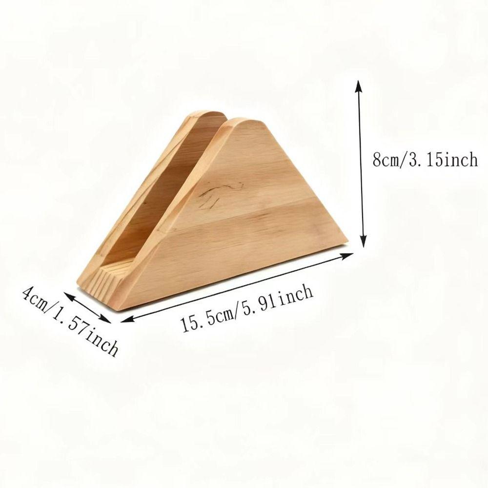 Elegante Portatovaglioli in Legno Fondo Antiscivolo Rastrelliera Verticale per Conservazione Carta Ristoranti