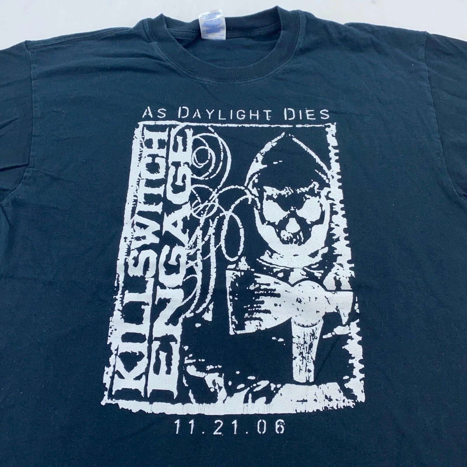 vtg 2006 KILLSWITCH ENGAGE AS DAYLIGHT DIES T-Shirt LARGE soft S