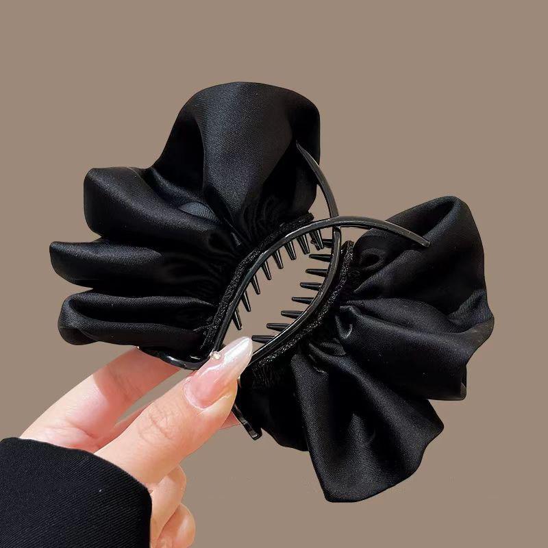 

Корейский Бант с Пятнами Большие Заколки для Волос Элегантный Зажим для Хвоста Заколка-Автомат Аксессуары для Волос Украшение Головной Убор для Женщин