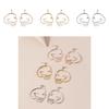 Skull Head Exquisite Earrings For Women Fashion Alloy Dangle Jewelry In Rose Gold