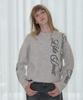 ORDINARY HOLIDAY Lettering Jacquard Pullover [Beige]