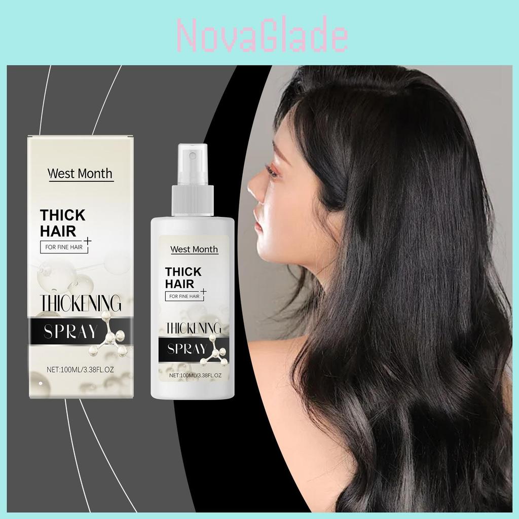 West Month Hair Styling Spray Lightweight Moisturizing Non-oily Volumizing Formula 100ml