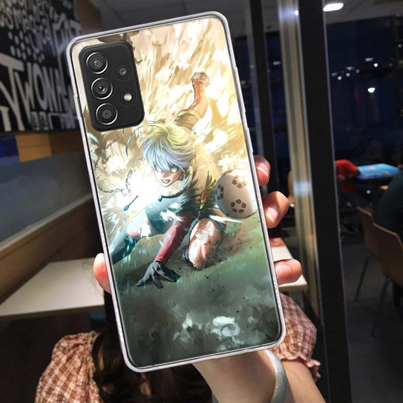 Blue Lock Anime Phone Case for Samsung A54 A57 A37 A17 A14 A15 A12 A24 A34 A55 A35 A25 A52S A07 A05S A04S A22 A32 A72 Galaxy Not