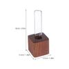 Magnetic Wooden Test Tube Flower Vase Glass Minimalist Propagation Station Fridge Locker Office Mini Planter Locker Mini Planter