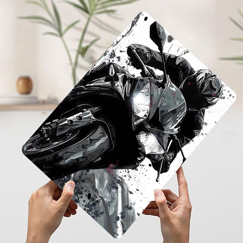 Biker Motorcycle Bikes Biker Printed Poster Customized Wall Art Retro Vintage Metal Tin Signs for Room Office Decoration Gaming