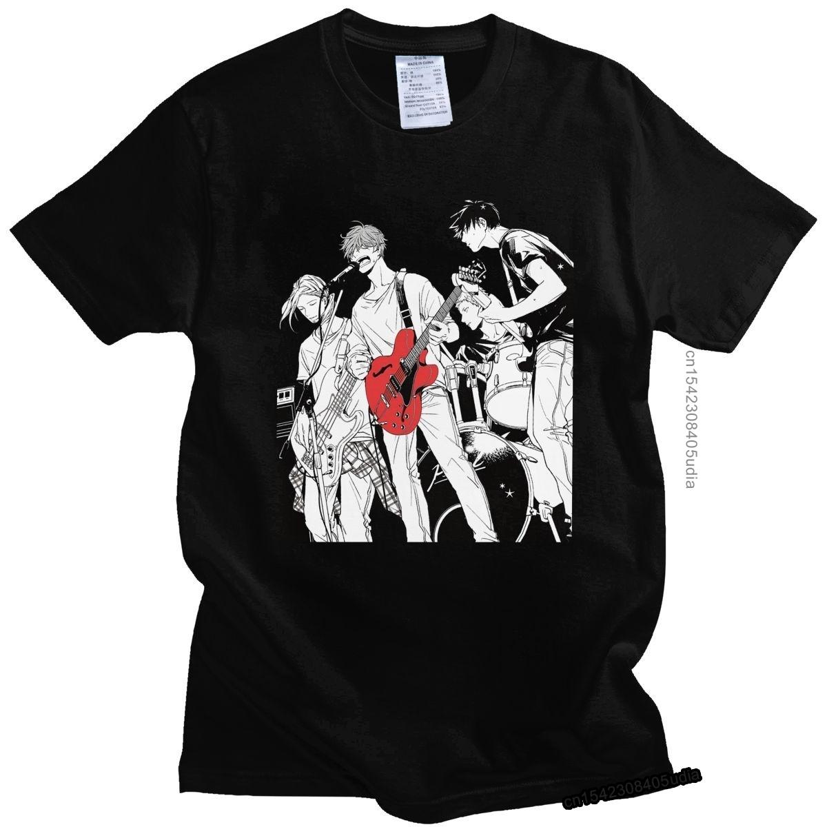 

Унисекс классическая футболка Unisexga Give унисекс с коротким рукавом японская аниме музыка футболка Mafuyu Sato футболка Ritsuka Uenoyama хлопковая футболка