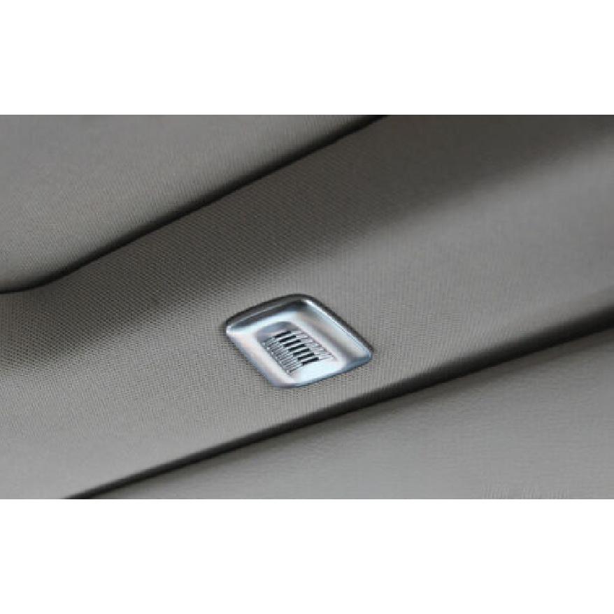 2PCS For BMW 3 4 Series GT 2013- Car Roof Microphone Cover Trim ABS Silver