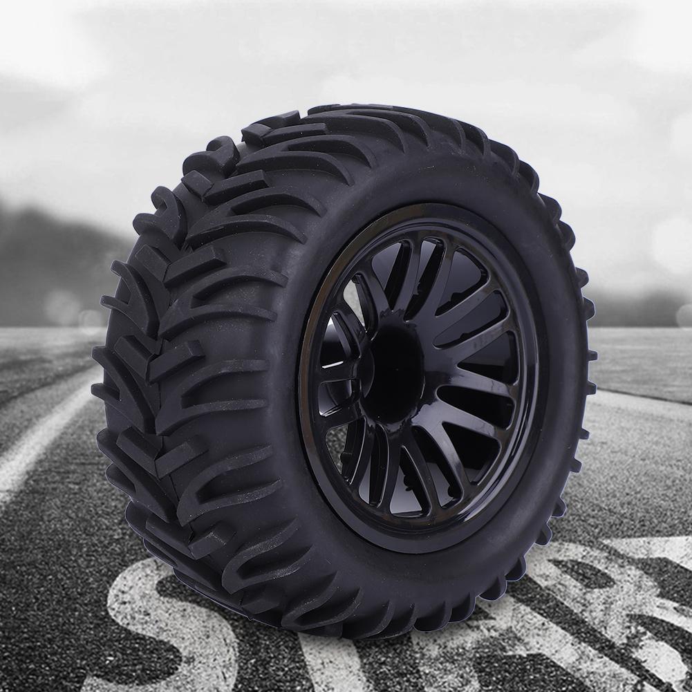 115mm 1 10 Remote Control RC Car Arrowhead Type Wheel Tire Replacement AccessoriesBlack