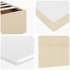 Enjoy Restful Nights with This Ottoman Bed with Mattress and LEDs In Cream Color 160x200 Cm Fabric