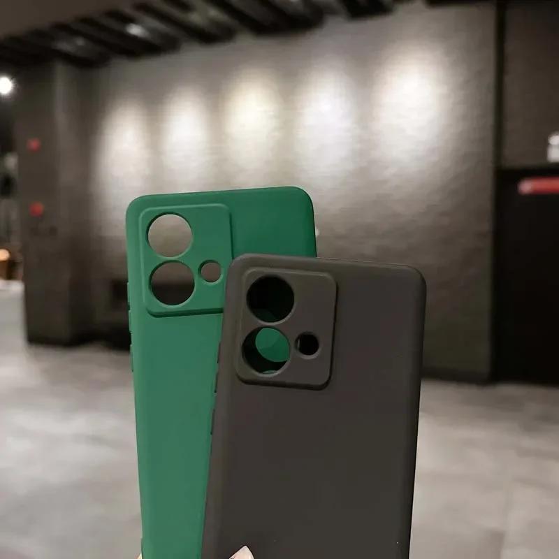 Liquid Silicone Phone Case For OnePlus 12 12R 11 5G 10T 10 Pro Nord 4 CE4 Lite Skin Feel Protect Cover