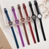 Ladies Small Dial Watch Alloy Luxury Quartz Watch Comfortable Silicone Band Fashion Watch