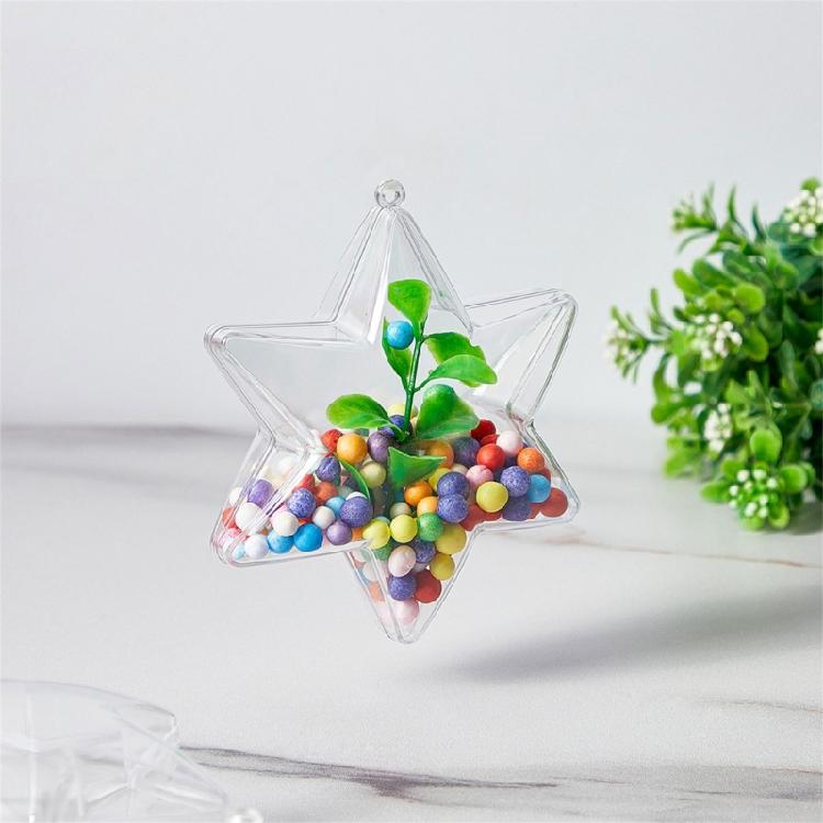 Set of 10 Transparent Confectionery Jar Eye Catching Sweet Storage Container Candy Canister for Christmas Enthusiasts