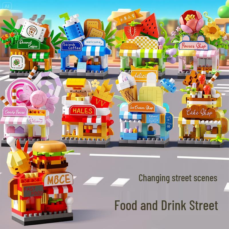 Children's Educational Street Scene Building Blocks Gift Set for Graduation