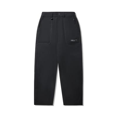 Li Ning X Jackie Chan Samenwerking Kung Fu Serie Rechte Losse Pasvorm Bedrukte Casual Broek Heren bottoms AKXV349-3