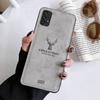 Fabric Cloth Soft Silicone Case For Samsung Galaxy A37 A57 A17 A16 A15 A25 A35 A55 A52 A32 A14 A34 A54 5G A26 A36 A56 S24 FE S25 S23 S26 Deer Cover